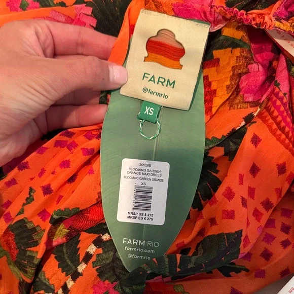 Farm Rio Floral One-Shoulder Maxi Dress - Picture 4 of 4